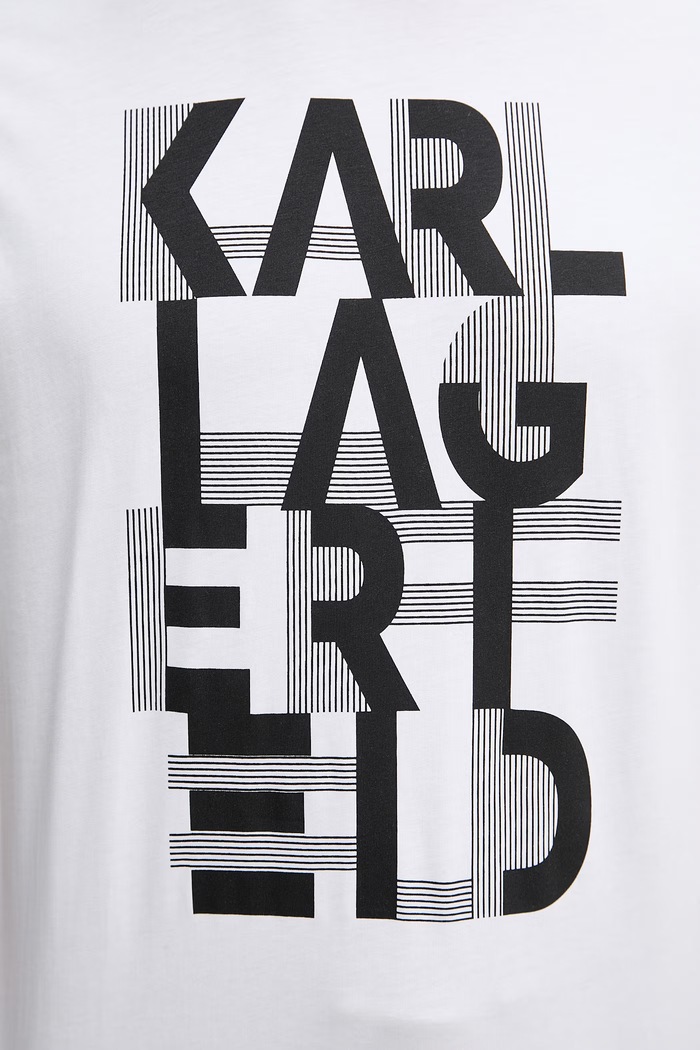 Bavlnené tričko Karl Lagerfeld 562225.755130 biela