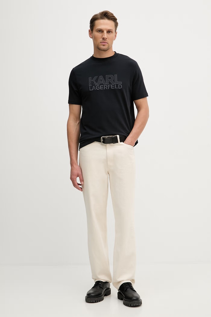 Tričko Karl Lagerfeld 562221.755035 tmavomodrá SS26