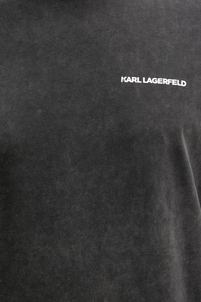Karl Lagerfeld t-shirt bawełniany 562256.755171 szary
