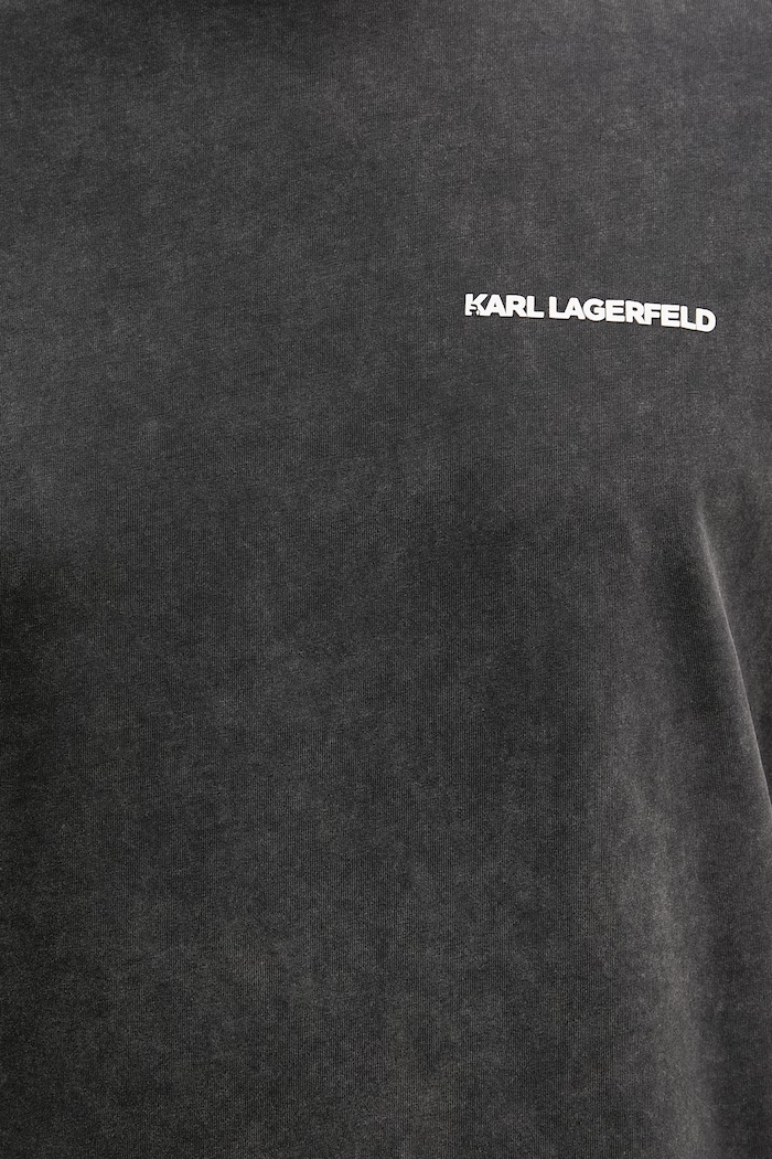 Karl Lagerfeld t-shirt bawełniany 562256.755171 szary