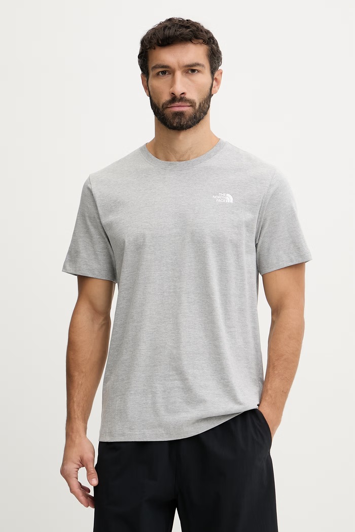 Tričko The North Face Simple Dome jednofarebný sivá NF0A8CZ2CQO1