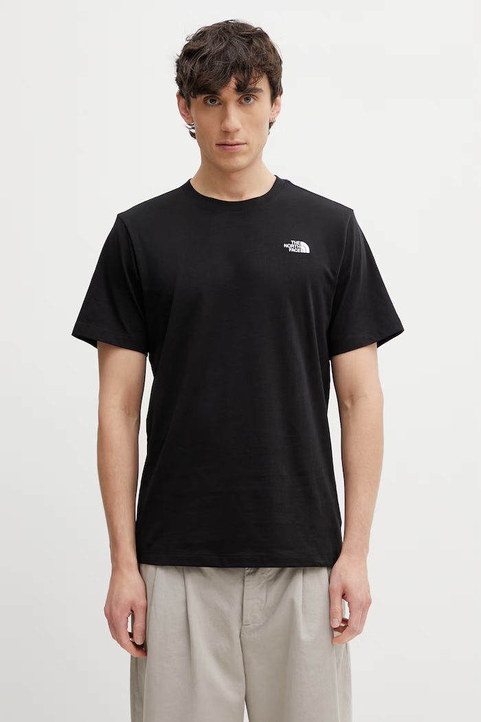 The North Face t-shirt Simple Dome plain black NF0A8CZ2JK31