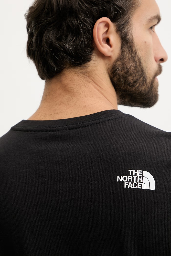Памучна тениска The North Face GRAPHIC NF0A8GUUJK31 черен