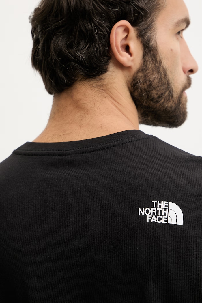Памучна тениска The North Face GRAPHIC NF0A8GUUJK31 черен