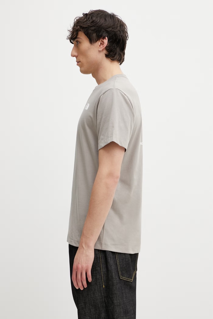 The North Face t-shirt EVOLUTION NF0A8B6K2MB1 beżowy SS26