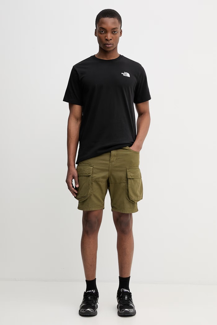 The North Face t-shirt bawełniany EVOLUTION NF0A8B6KKY41 czarny