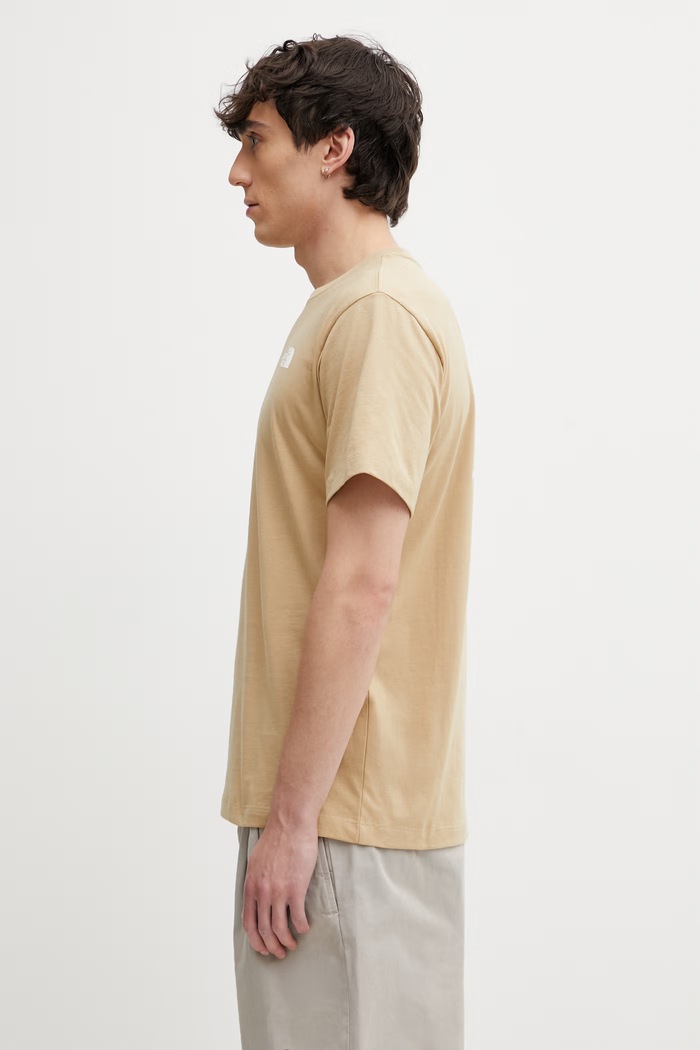 The North Face t-shirt EVOLUTION NF0A8B6KLK51 beżowy SS26