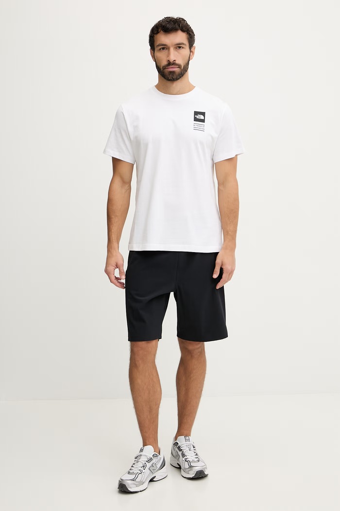 Bavlnené tričko The North Face CELEBRATION NF0A8GASFN41 biela SS26