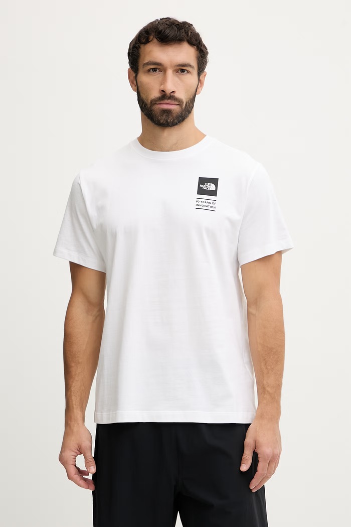 Oblečenie Bavlnené tričko The North Face CELEBRATION NF0A8GASFN41 biela