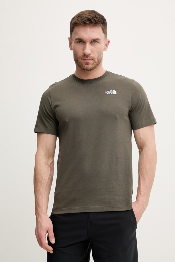 Bavlnené tričko The North Face GRAPHIC potlač zelená NF0A8GUW21L1