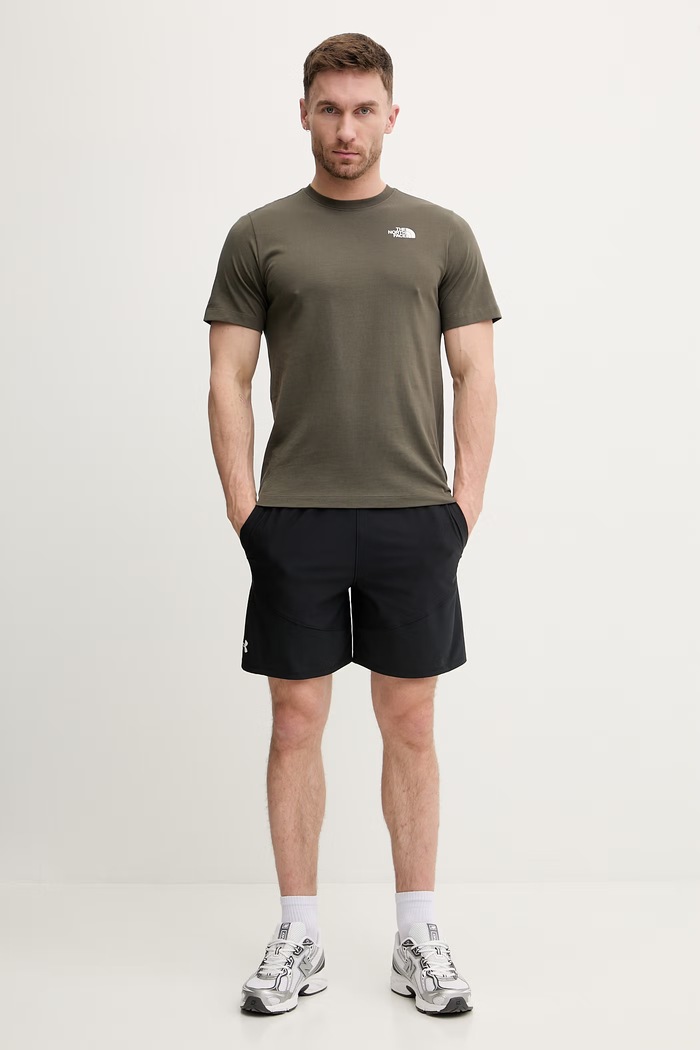 Bavlnené tričko The North Face GRAPHIC NF0A8GUW21L1 zelená SS26