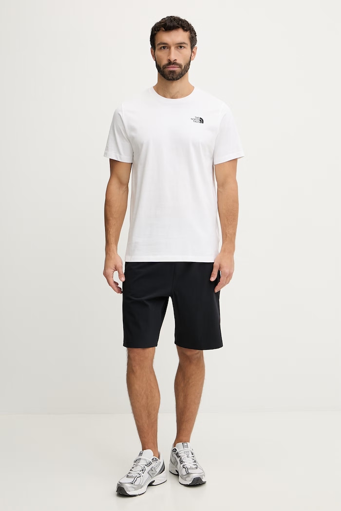 Bavlnené tričko The North Face GRAPHIC NF0A8GUWFN41 biela SS26