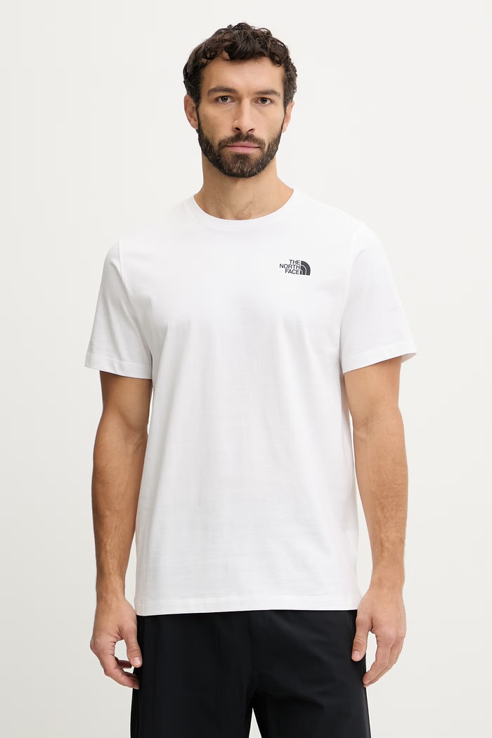 Oblečenie Bavlnené tričko The North Face GRAPHIC NF0A8GUWFN41 biela