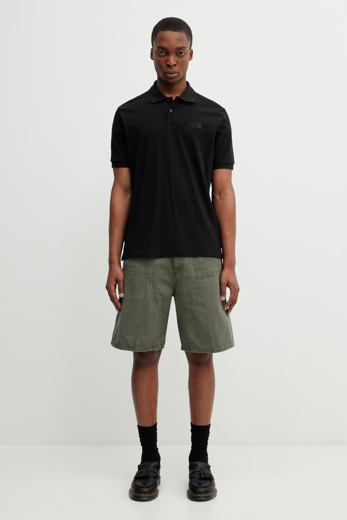The North Face cotton polo shirt REGULAR POLO NF0A8C1PJK31 black