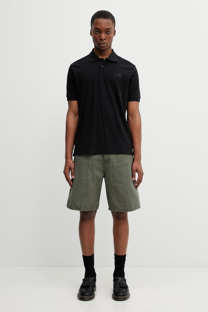 The North Face cotton polo shirt REGULAR POLO NF0A8C1PJK31 black