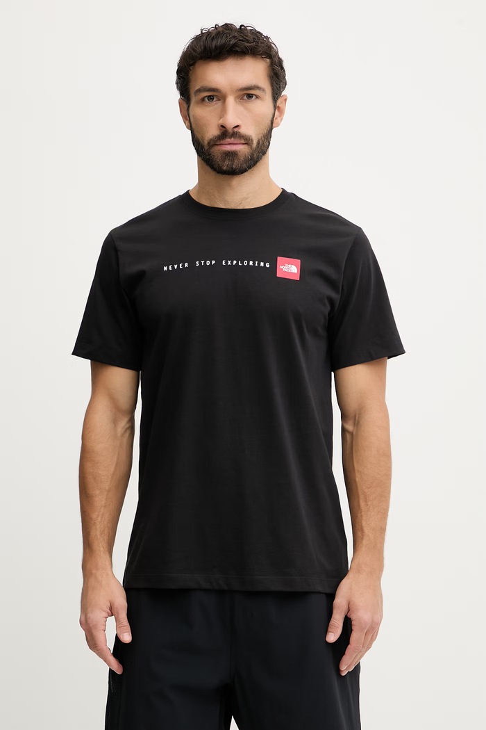 Tričko The North Face GRAPHIC potlač čierna NF0A8GUVJK31