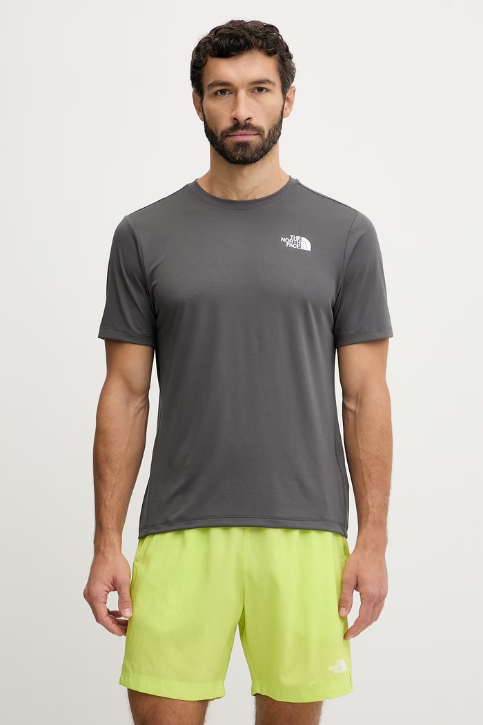 Tréningové tričko The North Face 24/7 jednofarebný sivá NF0A894BRHI1