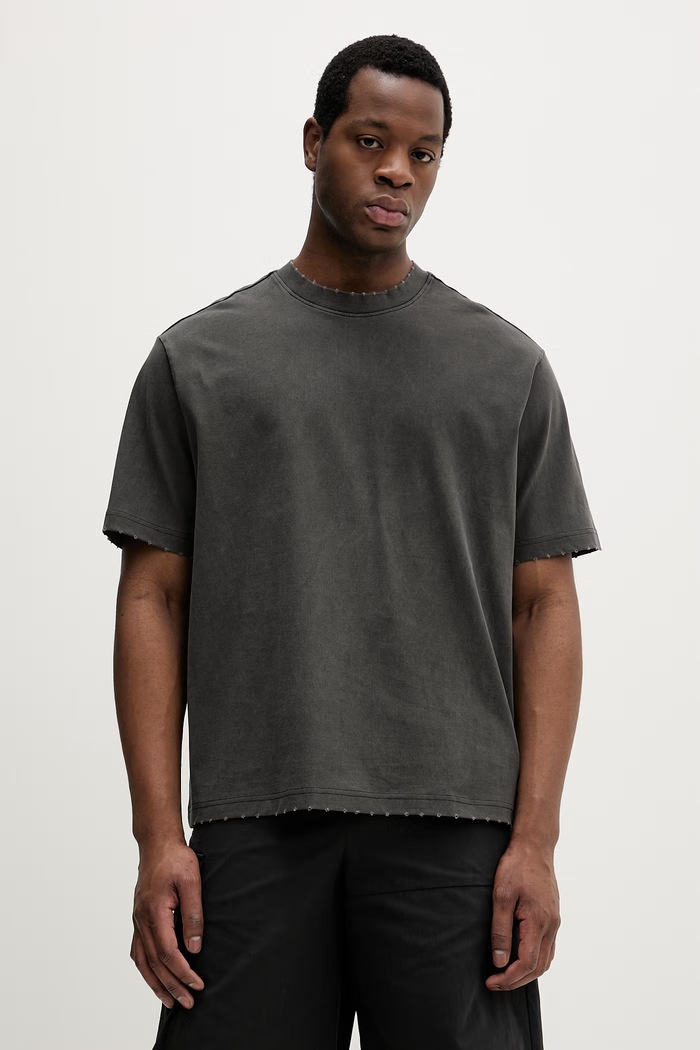 Ρούχα G-Star T-shirt Ανδρικό βαμβακερό D28605.E401 γκρί