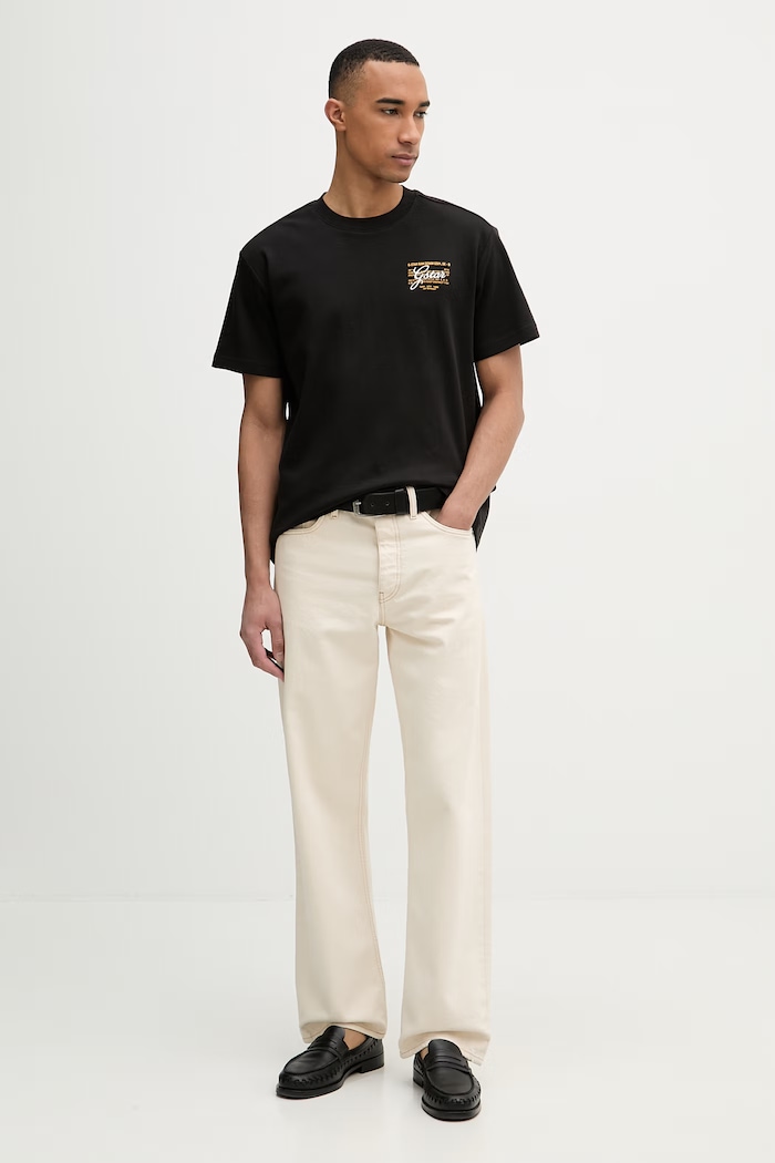 G-Star T-shirt Ανδρικό Βαμβακερό Script gr D28594.C812 μαύρο SS26