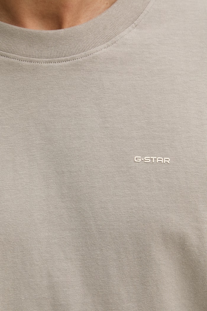 G-Star tričko pánske bavlnené Relaxed base D28588.D593 sivá