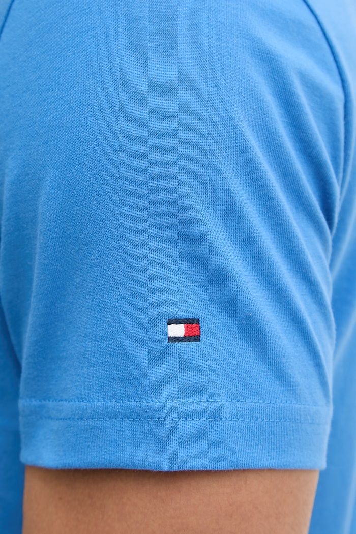 Tommy Hilfiger t-shirt męski bawełniany MW0MW11797. niebieski