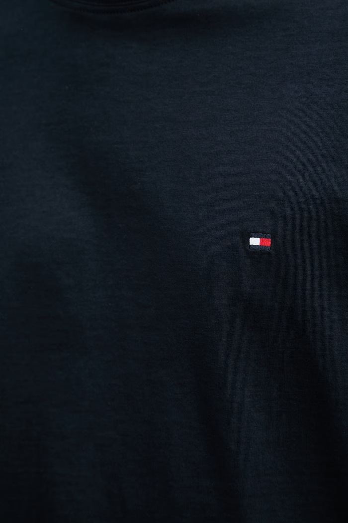 Tommy Hilfiger basic tričko pánske bavlnené MW0MW42393 tmavomodrá