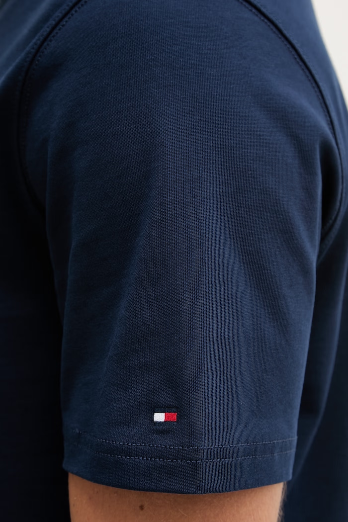 Tommy Hilfiger tricou basic pentru bărbați, din bumbac MW0MW42394 bleumarin
