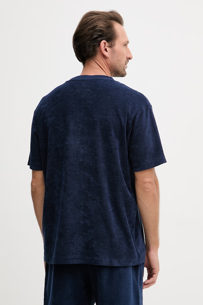 Oblečenie Tommy Hilfiger pánske s bavlnou SUMMER MW0MW43058 tmavomodrá