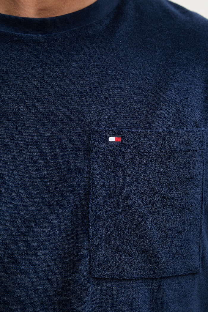 Tommy Hilfiger pánske s bavlnou SUMMER MW0MW43058 tmavomodrá