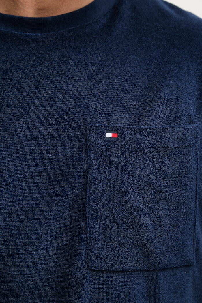 Tommy Hilfiger pánske s bavlnou SUMMER MW0MW43058 tmavomodrá