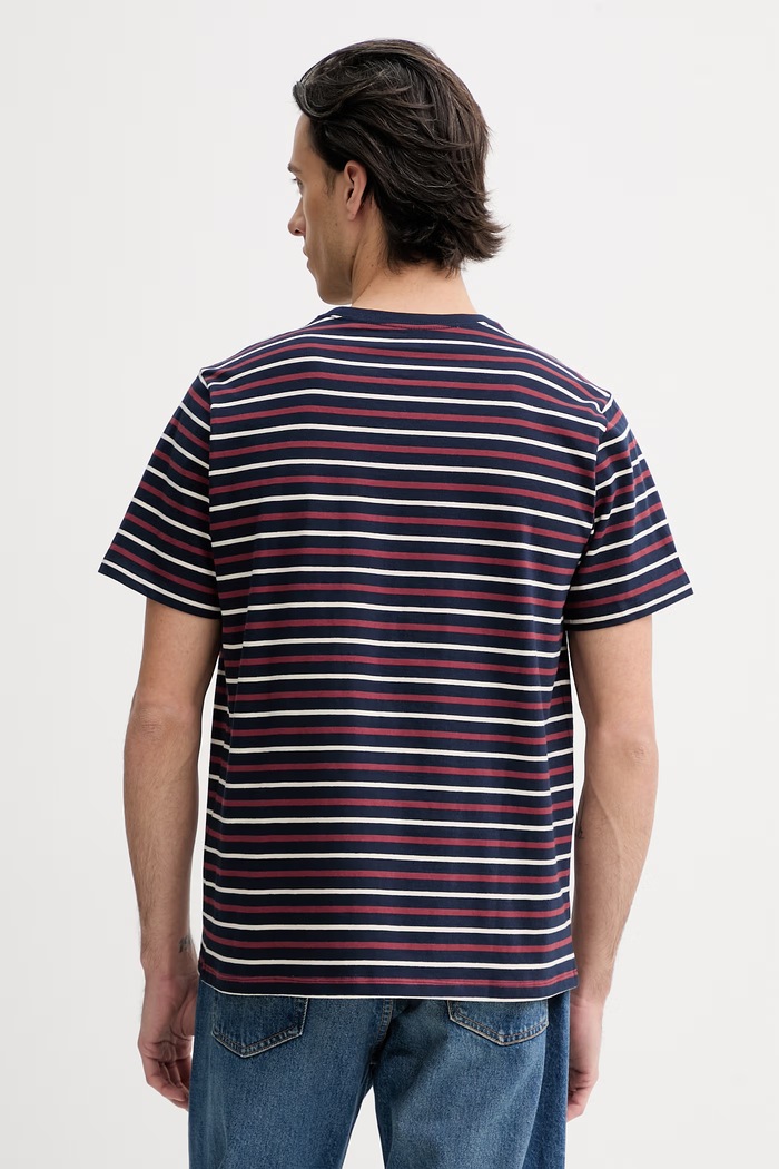 Oblečenie Bavlnené tričko Levi's SS ORIGINAL HM 56605.0302 tmavomodrá