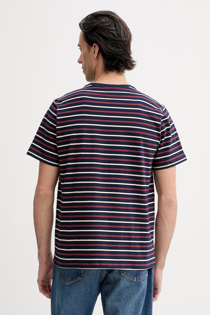 Oblečenie Bavlnené tričko Levi's SS ORIGINAL HM 56605.0302 tmavomodrá