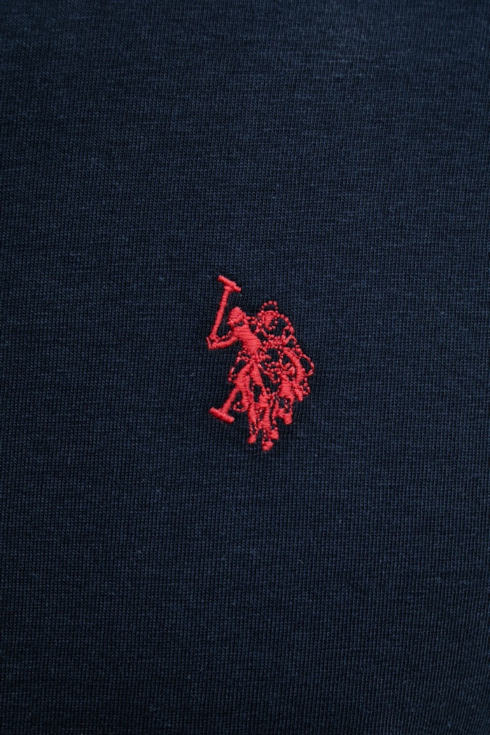 Bavlnené tričko U.S. Polo Assn. DHM MUP3310 tmavomodrá