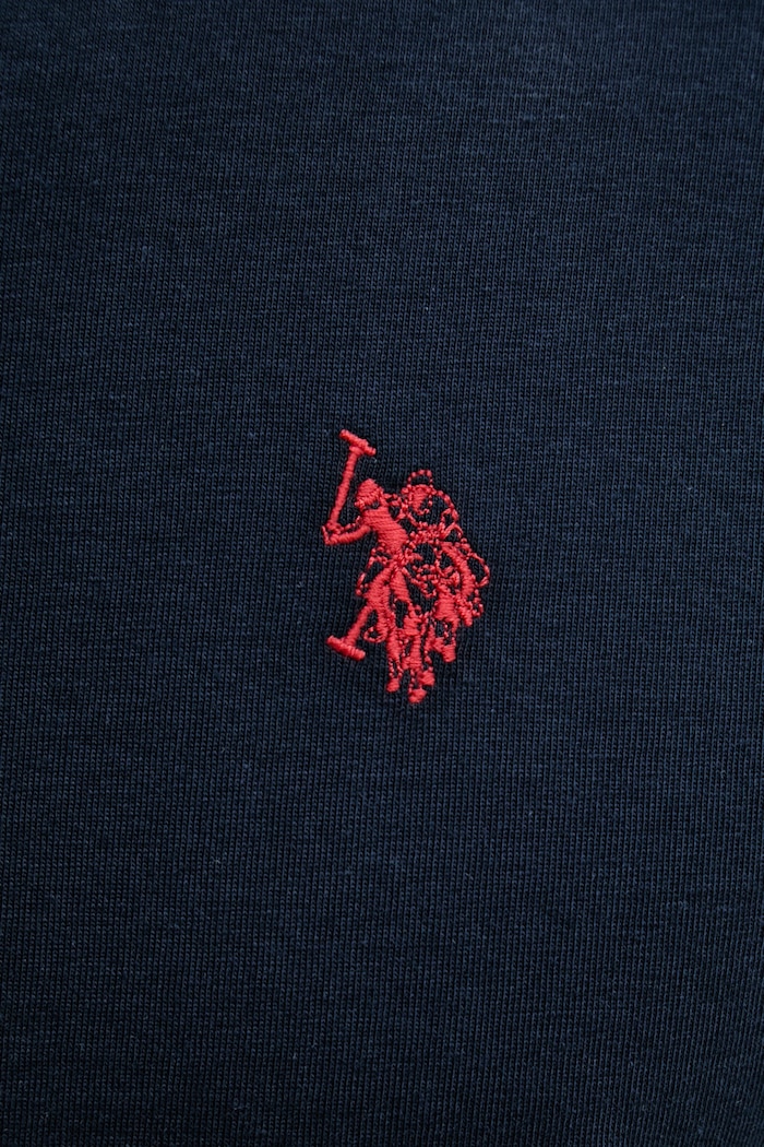 Bavlnené tričko U.S. Polo Assn. DHM MUP3310 tmavomodrá