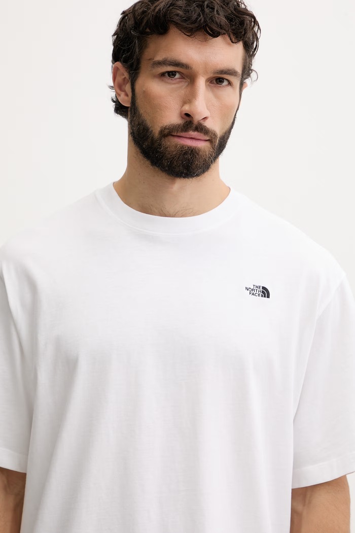 The North Face tričko pánske bavlnené Essential Simple Dome biela NF0A8EVWFN41
