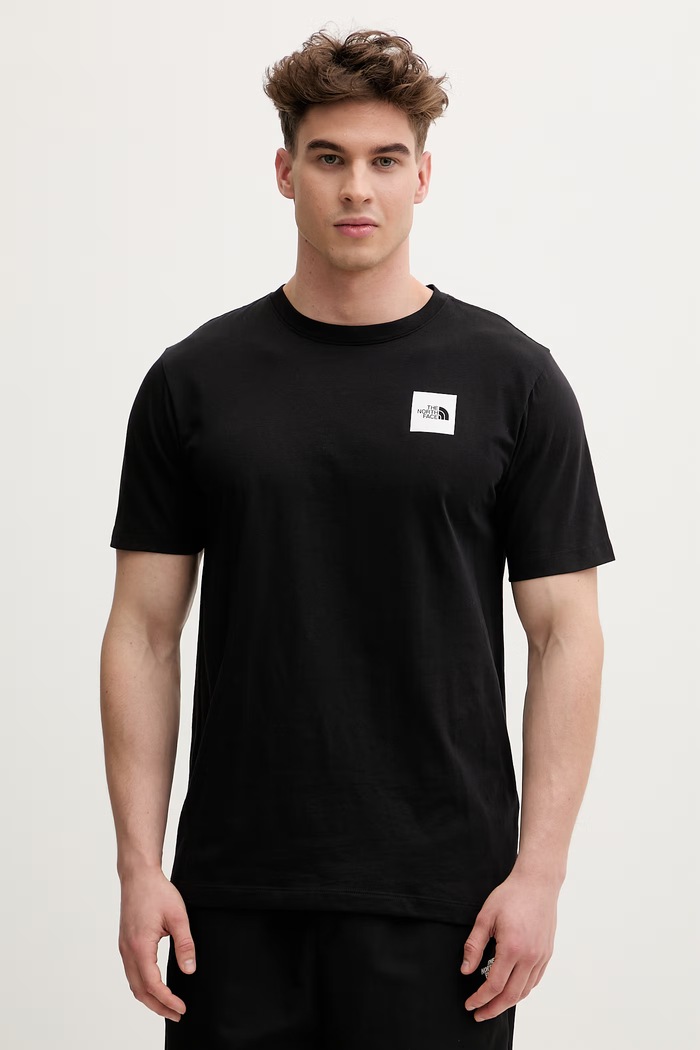 The North Face tricou pentru bărbați, cu adaos de bumbac Evolution negru NF0A8G9CJK31