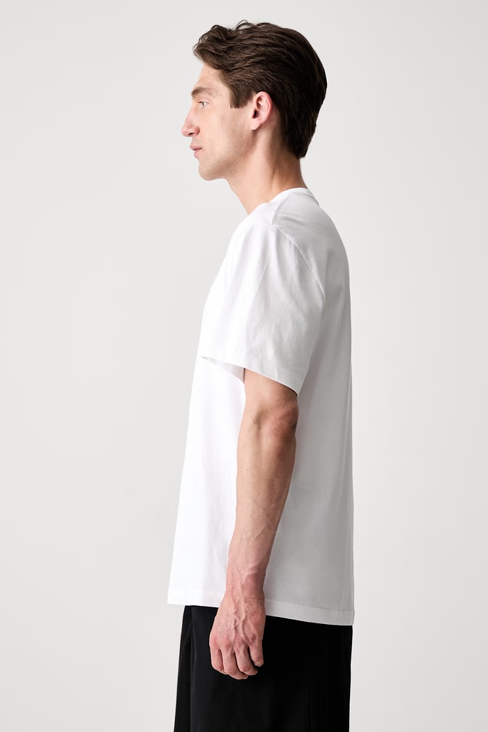 The North Face Essential Center Logo T-shirt bawełniany męski NF0A8GQEFN41 biały SS26