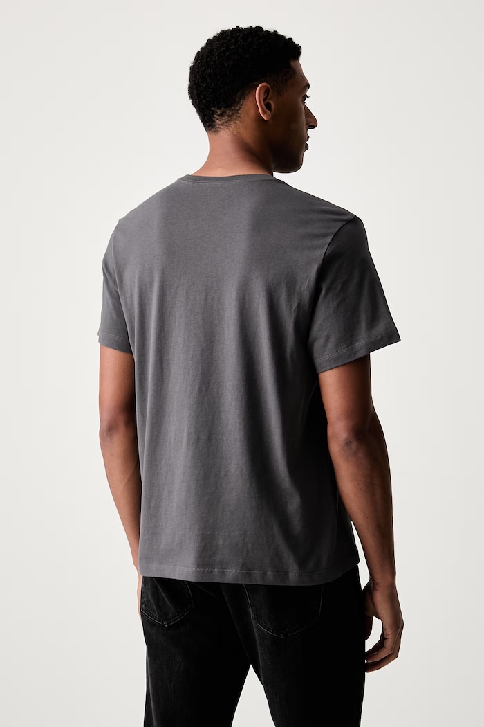 Odzież The North Face Essential Center Logo T-shirt bawełniany męski NF0A8GQERHI1 szary