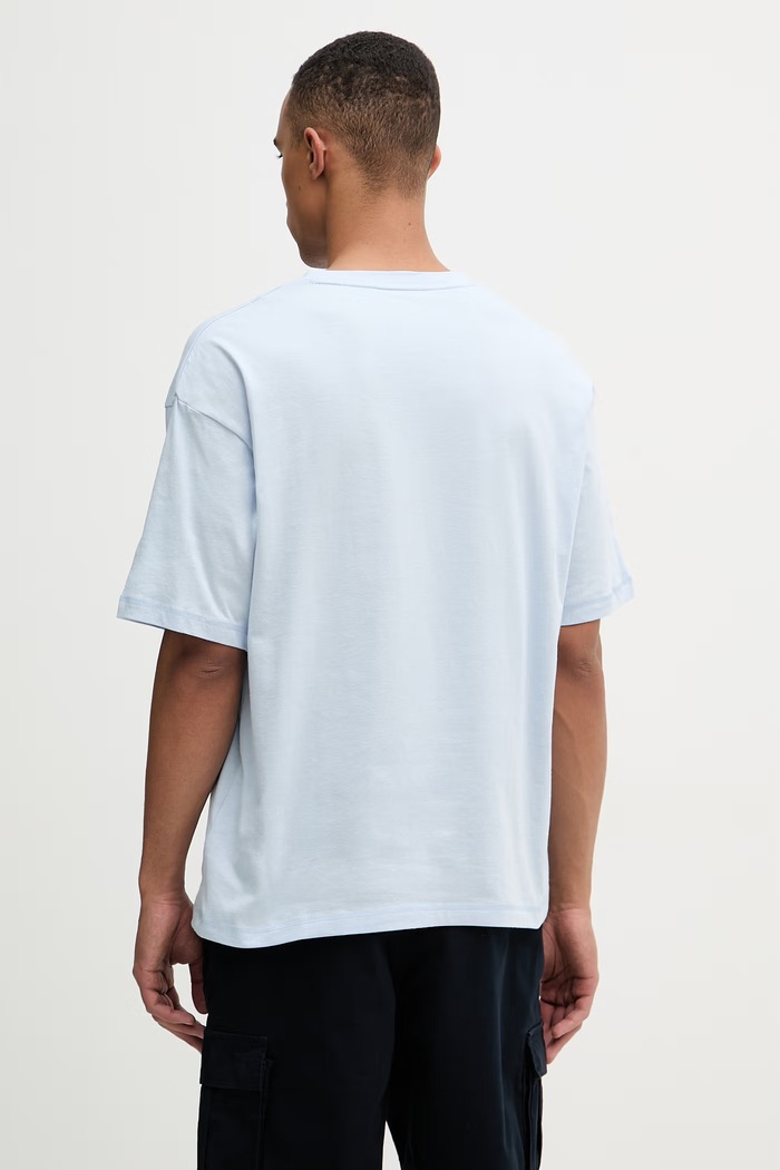 Odzież Tommy Hilfiger T-shirt męski bawełniany UM0UM03643 niebieski