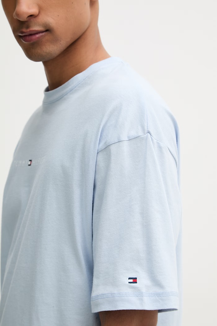 Tommy Hilfiger T-shirt męski bawełniany UM0UM03643 niebieski