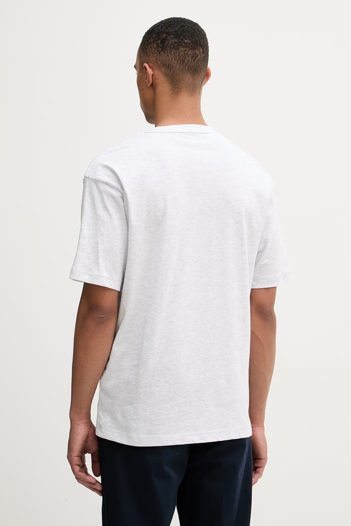 Odzież Tommy Hilfiger T-shirt męski bawełniany UM0UM03643 szary