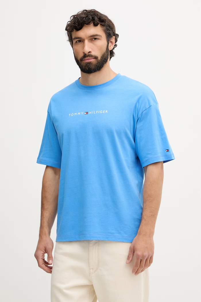 Tommy Hilfiger tricou pentru bărbați, din bumbac albastru UM0UM03643