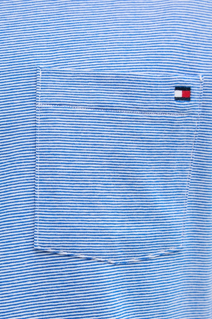 Tommy Hilfiger tričko pánske bavlnené s elastanom UM0UM03786 modrá