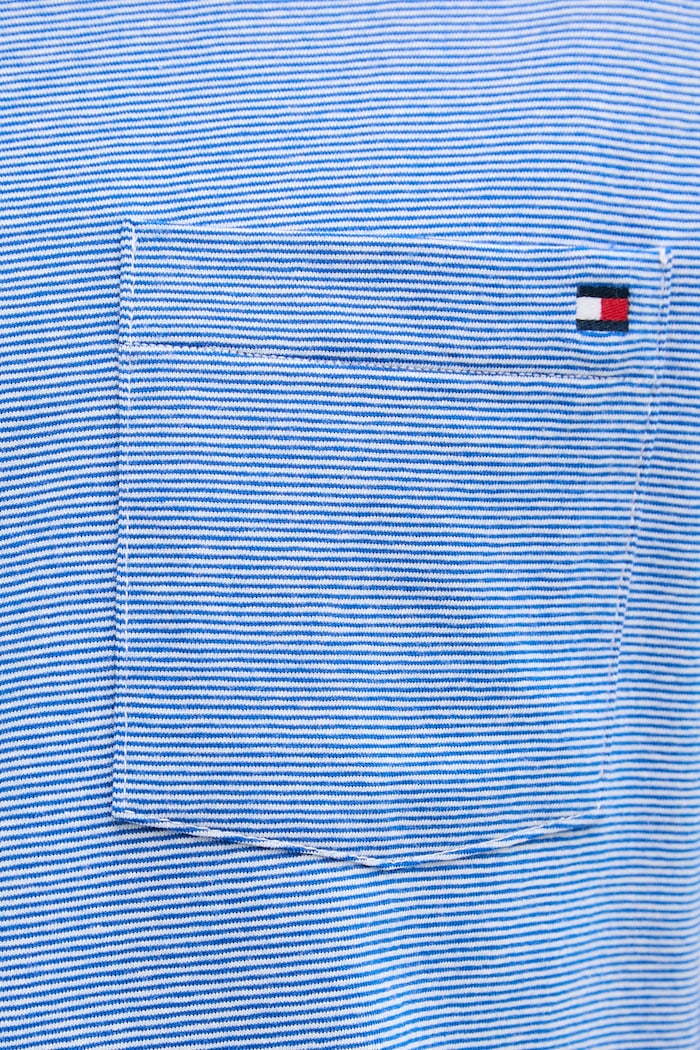 Tommy Hilfiger tričko pánske bavlnené s elastanom UM0UM03786 modrá