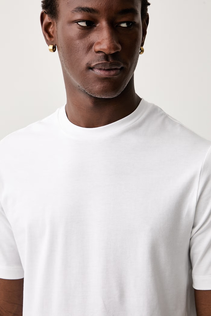 Calvin Klein T-shirt męski z bawełną biały LV00NM3019