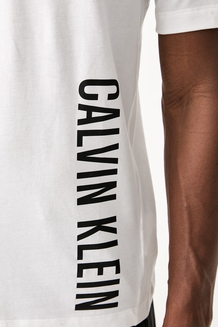 Calvin Klein T-shirt męski z bawełną LV00NM3019 biały