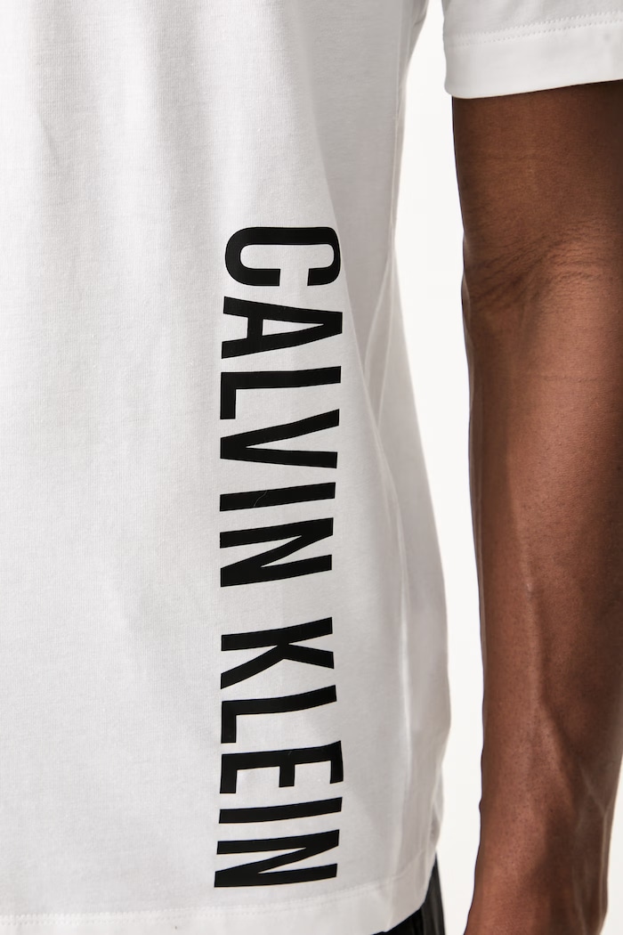 Calvin Klein T-shirt męski z bawełną LV00NM3019 biały
