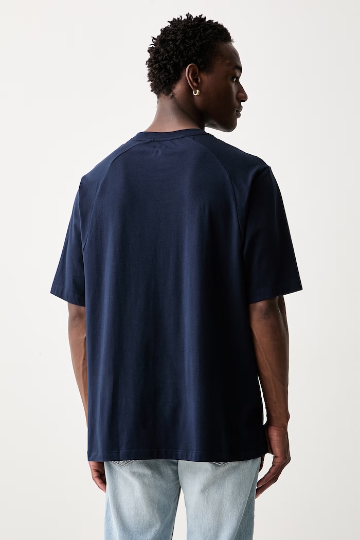 Odzież Calvin Klein T-shirt męski z bawełną LV00NM3019 granatowy