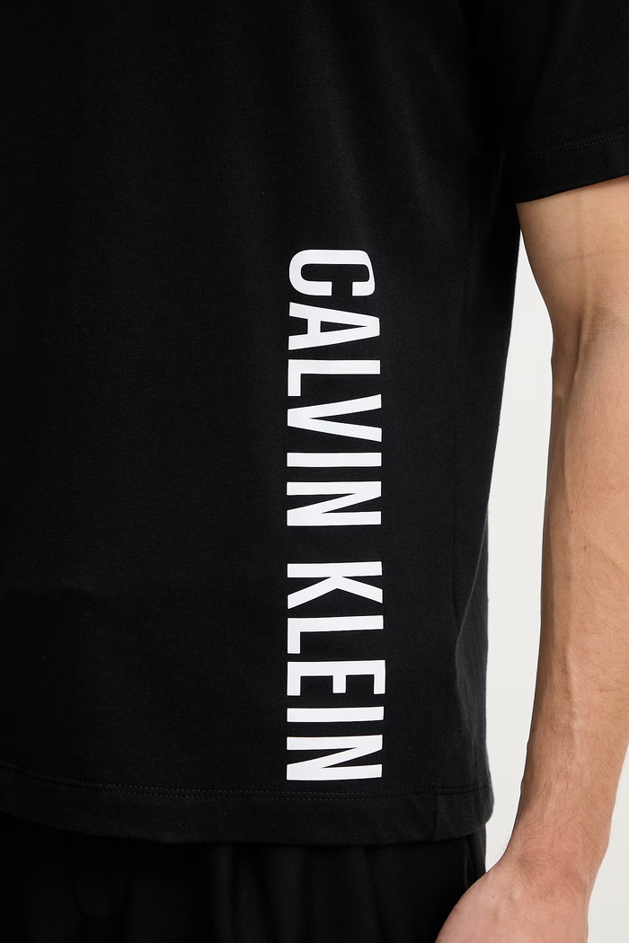Calvin Klein tričko pánske s bavlnou LV00NM3019 čierna