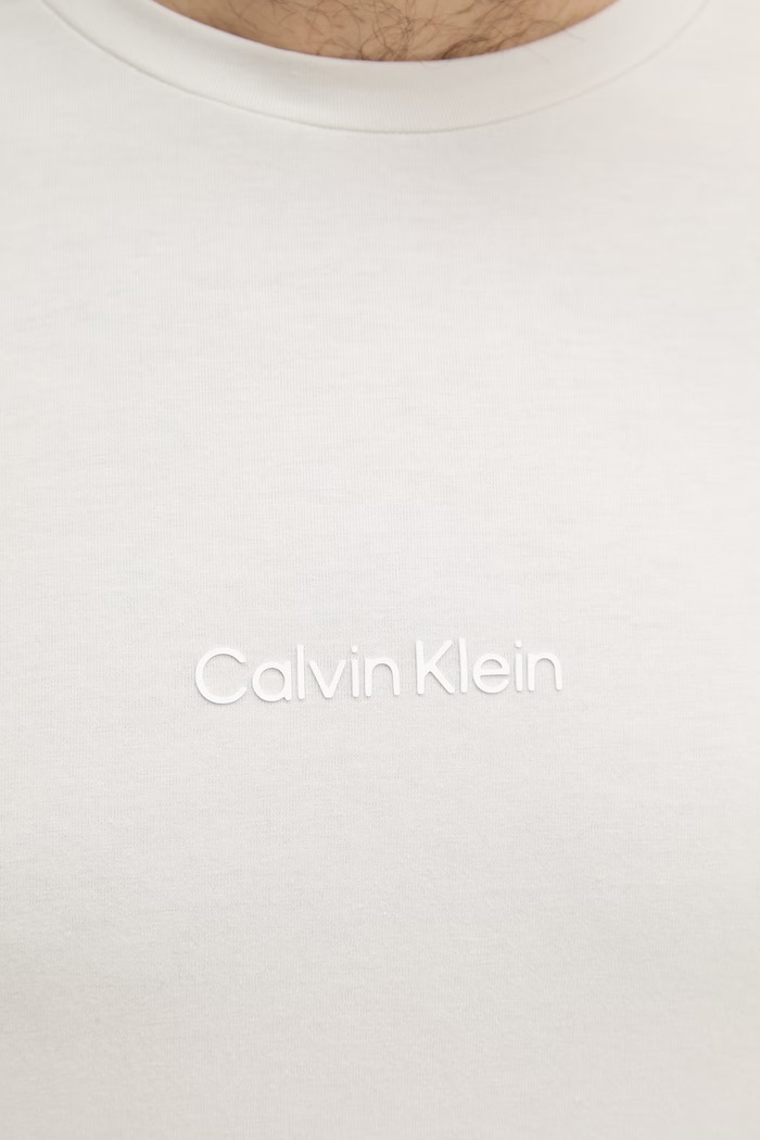 Calvin Klein tričko pánske s bavlnou LV00NM3021 béžová